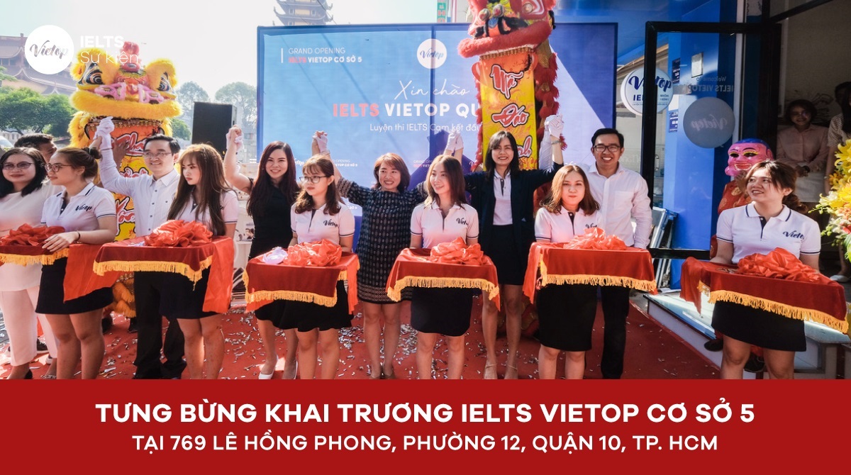 Tưng bừng khai trương IELTS Vietop Lê Hồng Phong