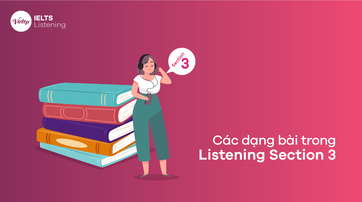 Các dạng bài trong Listening Section 3