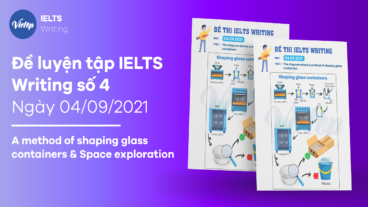 Đề luyện tập IELTS Writing số 4: A method of shaping glass containers & Space exploration