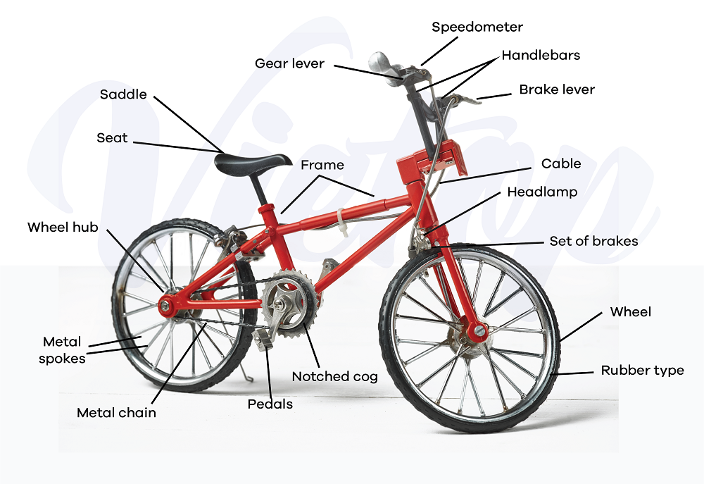 Bài mẫu IELTS Writing task 1: Describe how a bicycle operate