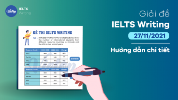 Giải đề IELTS Writing ngày 27/11/2021 - Hướng dẫn chi tiết