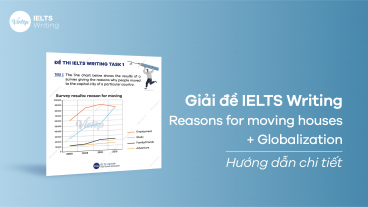 Bài mẫu IELTS Writing Task 1+ 2: Reasons for moving houses + Globalization
