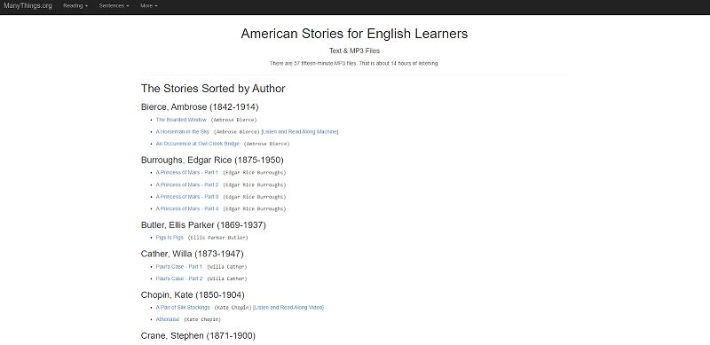 American Stories For English Learners