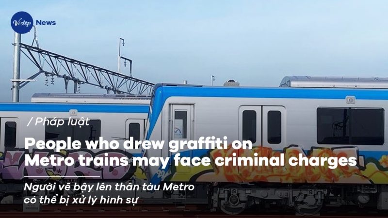 People who drew graffiti on Metro trains may face criminal charges