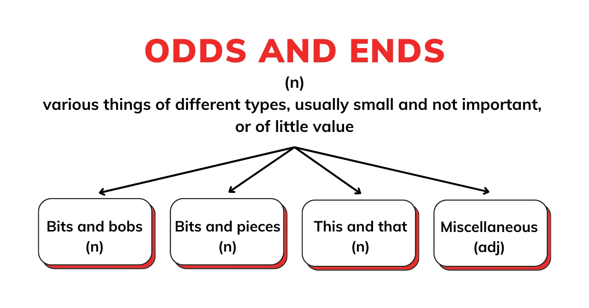 Những cách diễn đạt tương đương của Odds and ends