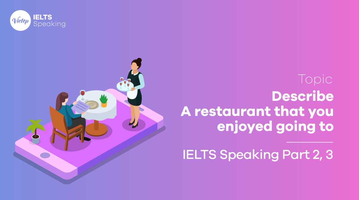 IELTS Speaking Part 2 Sample Describe a restaurant that you enjoyed going to 