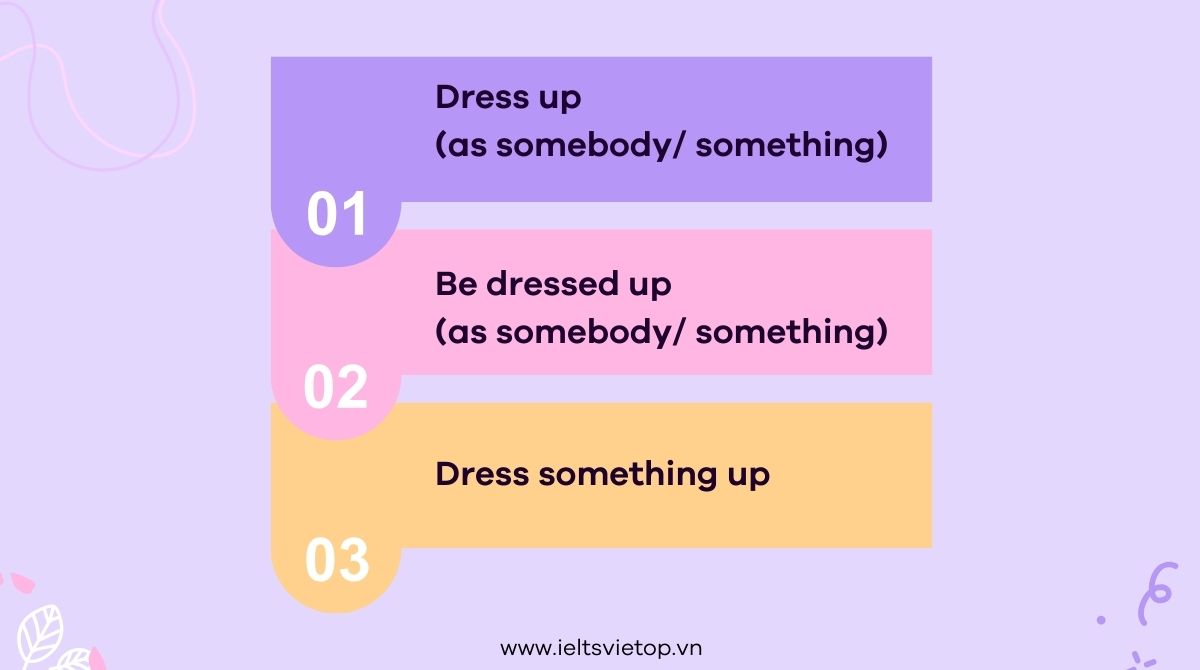 Cách dùng cấu trúc dress up trong tiếng Anh