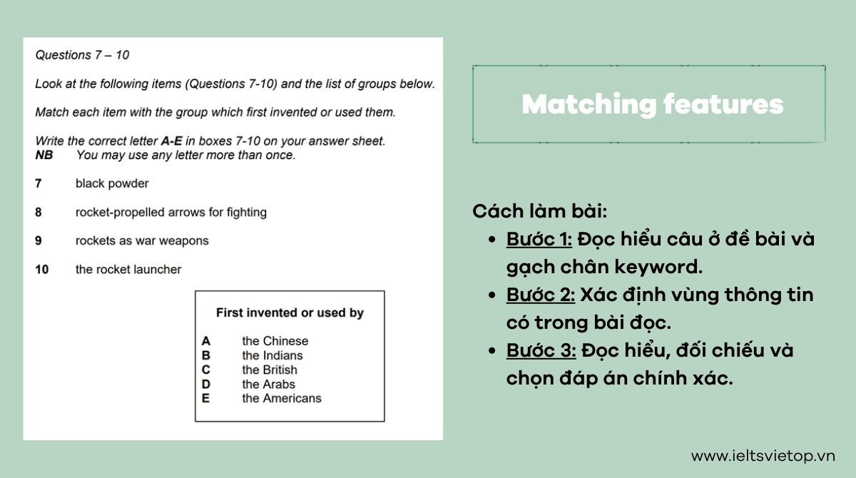 Dạng matching features