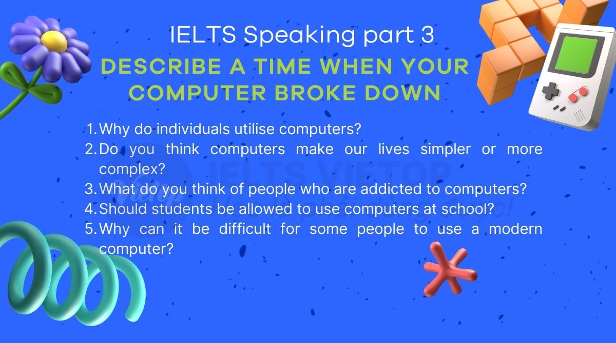 Topic a computer - IELTS Speaking part 3