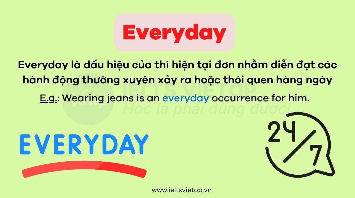 Everyday là thì gì trong tiếng Anh