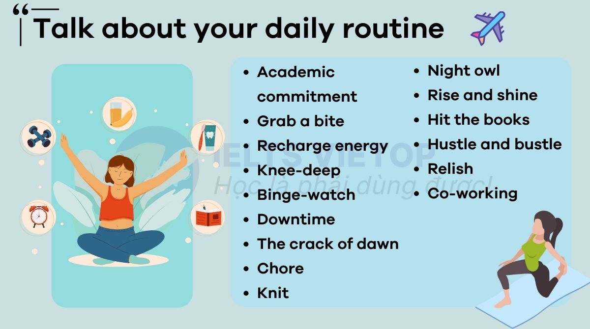 Từ vựng talk about your daily routine
