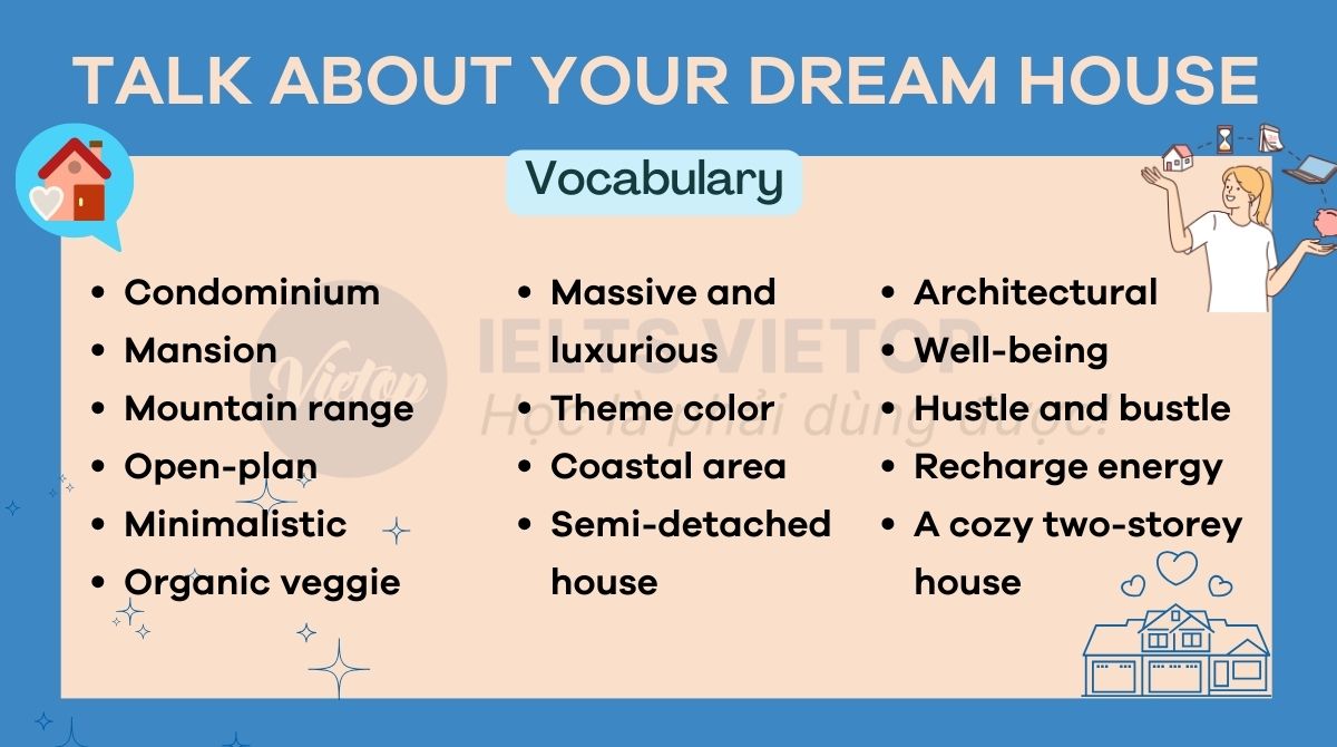 Từ vựng talk about your dream house